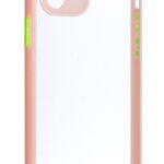 Forcell iPhone 12 / 12 Pro Armor Θήκη Με Πλαίσιο Σιλικόνης Διάφανη - Pink