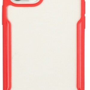 Forcell iPhone 11 Pro Θήκη Με Πλαίσιο Σιλικόνης Διάφανη - Red