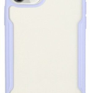 Forcell iPhone 12 Pro Max Θήκη Με Πλαίσιο Σιλικόνης Διάφανη - Purple