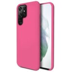 Vennus Samsung Galaxy S22 Ultra 5G Real Smooth Θήκη Σιλικόνης - Fuchsia
