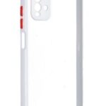 Forcell Xiaomi Redmi 9T Color Button Θήκη με Πλαίσιο Σιλικόνης Διάφανη - White