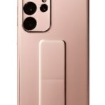 Tel Protect Samsung Galaxy S22 Ultra 5G Luxury Stand Θήκη Σιλικόνης - Pink