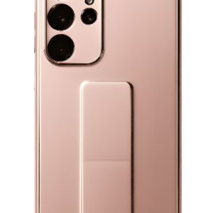 Tel Protect Samsung Galaxy S22 Ultra 5G Luxury Stand Θήκη Σιλικόνης - Pink