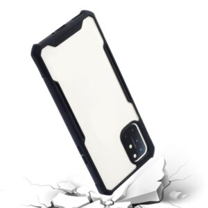 Xiaomi Redmi 9T / Xiaomi Poco M3 Θήκη Με Μαύρο Περίγραμμα Και Διάφανη Πλάτη Acrylic + Color TPU Shockproof Case Black