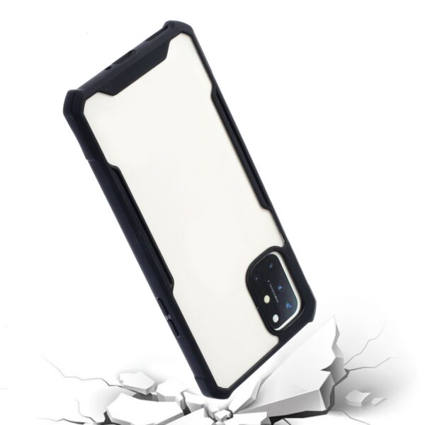 Xiaomi Redmi 9T / Xiaomi Poco M3 Θήκη Με Μαύρο Περίγραμμα Και Διάφανη Πλάτη Acrylic + Color TPU Shockproof Case Black