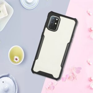 Xiaomi Redmi 9T / Xiaomi Poco M3 Θήκη Με Μαύρο Περίγραμμα Και Διάφανη Πλάτη Acrylic + Color TPU Shockproof Case Black