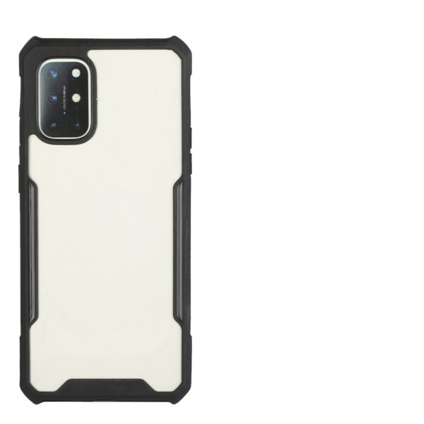 Xiaomi Redmi 9T / Xiaomi Poco M3 Θήκη Με Μαύρο Περίγραμμα Και Διάφανη Πλάτη Acrylic + Color TPU Shockproof Case Black