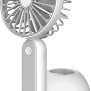 Platinet Rechargeable Desk Fan 1200 mah White/Grey PRDF6108