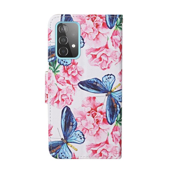 Samsung Galaxy A53 5G Θήκη Βιβλίο Λουλούδια Colored Drawing Pattern Flip Case Dragonfly Flower