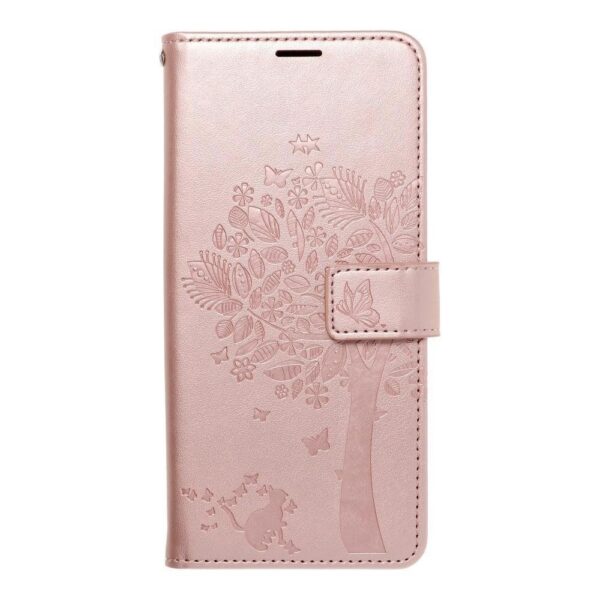 Samsung Galaxy A53 5G Θήκη Βιβλίο Ροζ - Χρυσό Forcell Mezzo Book Case Tree Rose - Gold