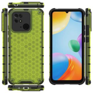 Xiaomi Redmi 10C Θήκη Πράσινη Shockproof Honeycomb PC + TPU Case Green