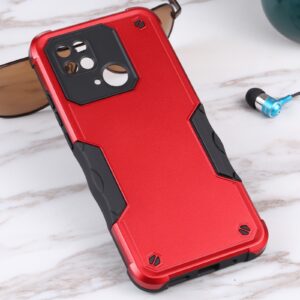 Xiaomi Redmi 10C Σκληρή Θήκη Κόκκινη Non-slip Armor Phone Case without Ring Holder Red