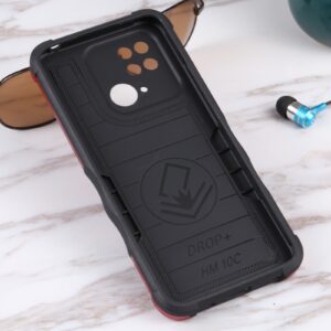 Xiaomi Redmi 10C Σκληρή Θήκη Κόκκινη Non-slip Armor Phone Case without Ring Holder Red