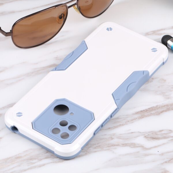 Xiaomi Redmi 10C Σκληρή Θήκη Λευκή Non-slip Armor Phone Case without Ring Holder White