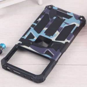 Xiaomi Poco X4 Pro 5G Θήκη Με Σταντ Καμουφλάζ Μπλε Camouflage Armor Kickstand TPU + PC Magnetic Phone Case Blue