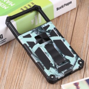 Xiaomi Poco X4 Pro 5G Θήκη Με Σταντ Καμουφλάζ Βεραμάν Camouflage Armor Kickstand TPU + PC Magnetic Phone Case Mint Green