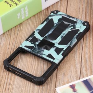 Xiaomi Poco X4 Pro 5G Θήκη Με Σταντ Καμουφλάζ Βεραμάν Camouflage Armor Kickstand TPU + PC Magnetic Phone Case Mint Green