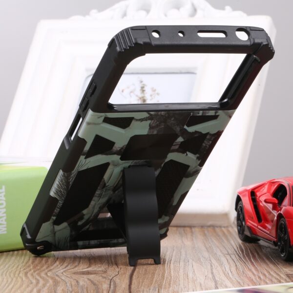 Xiaomi Poco X4 Pro 5G Θήκη Με Σταντ Καμουφλάζ Βεραμάν Camouflage Armor Kickstand TPU + PC Magnetic Phone Case Mint Green