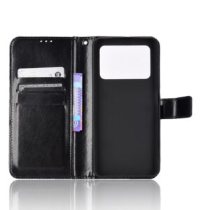 Xiaomi Poco X4 Pro 5G Θήκη Βιβλίο Μαύρο Crazy Horse Texture Horizontal Flip Phone Case Black