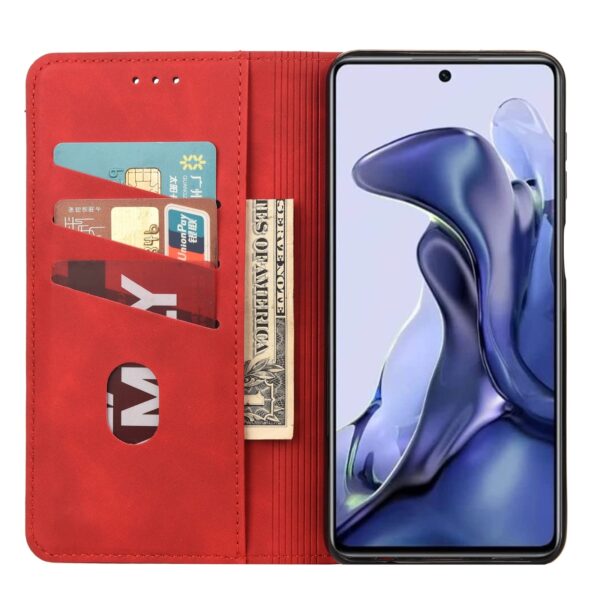 Xiaomi Poco X4 Pro 5G Θήκη Βιβλίο Κόκκινο Skin Feel Magnetic Splicing Phone Case Red