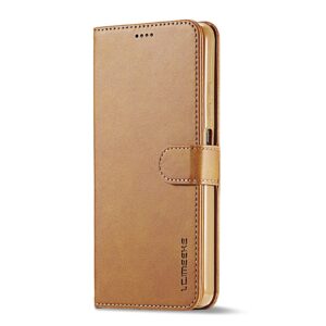 Xiaomi Poco X4 Pro 5G Θήκη Βιβλίο Ανοιχτό Καφέ LC.IMEEKE Calf Texture Phone Case Light Brown