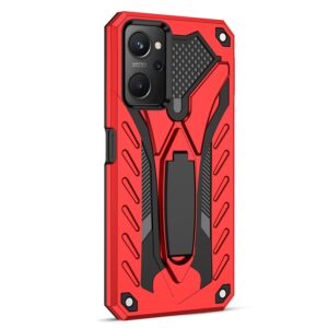 Realme 9i Θήκη Κόκκινη Με Σταντ Shockproof TPU + PC Phone Case Red