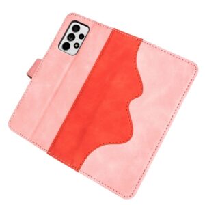 Samsung Galaxy A33 5G Θήκη Βιβλίο Ροζ Stitching Horizontal Flip Phone Case Pink