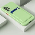 Samsung Galaxy A33 5G Θήκη Σιλικόνης Πράσινη Skin Feel Card Contrast Color Button TPU Phone Case Matcha Green