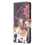 Samsung Galaxy A33 5G Θήκη Βιβλίο Colored Drawing Phone Case Flowers Elephant