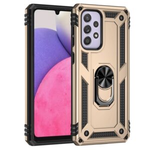 Samsung Galaxy A33 5G Θήκη Χρυσή Με Σταντ Shockproof TPU + PC Phone Case Gold