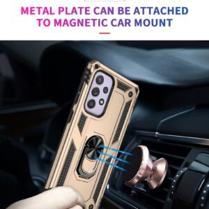 Samsung Galaxy A33 5G Θήκη Χρυσή Με Σταντ Shockproof TPU + PC Phone Case Gold