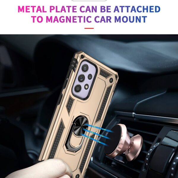 Samsung Galaxy A33 5G Θήκη Χρυσή Με Σταντ Shockproof TPU + PC Phone Case Gold