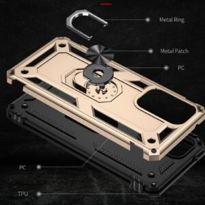 Samsung Galaxy A33 5G Θήκη Χρυσή Με Σταντ Shockproof TPU + PC Phone Case Gold