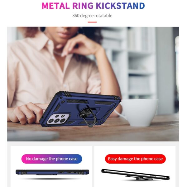 Samsung Galaxy A33 5G Θήκη Μπλε Με Σταντ Shockproof TPU + PC Phone Case Blue