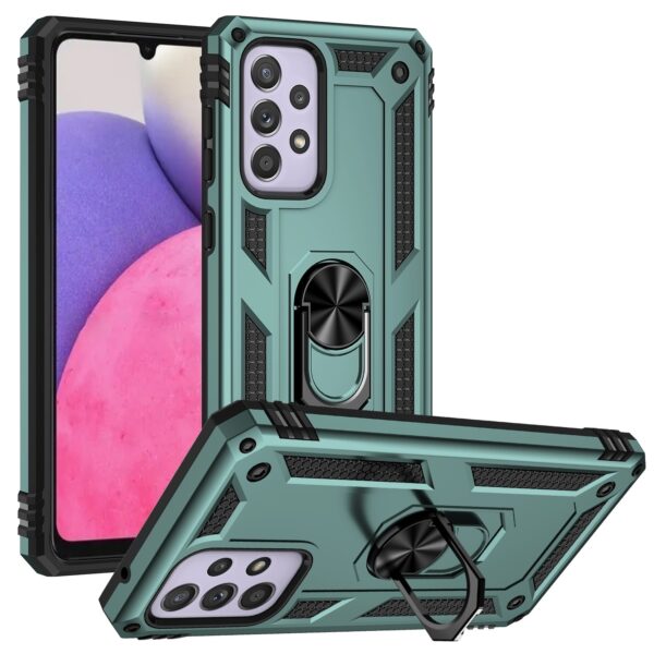 Samsung Galaxy A33 5G Θήκη Σκούρο Πράσινη Με Σταντ Shockproof TPU + PC Phone Case Dark Green Samsung Galaxy A33 5G Θήκη Σκούρο Πράσινη Με Σταντ Shockproof TPU + PC Phone Case Dark Green