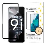 Realme 9i Προστατευτικό Τζαμάκι Μαύρο Wozinsky Full Glue Full Face Tempered Glass Black