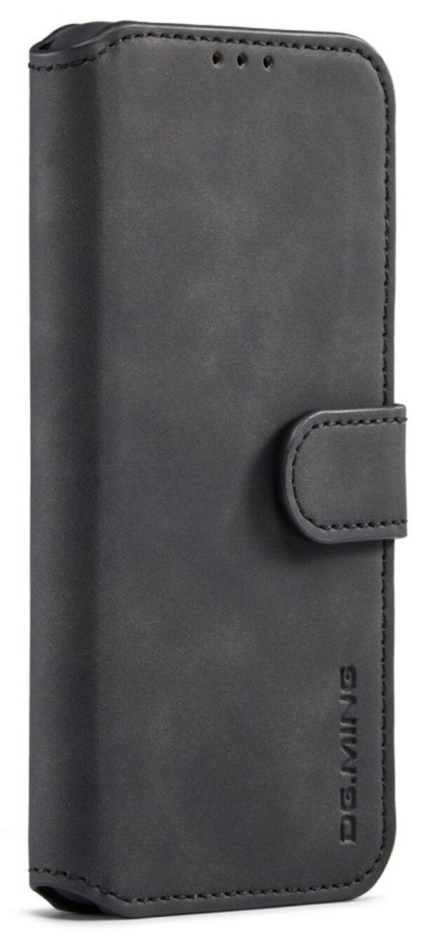 DG.MING Samsung Galaxy S22 Plus 5G Retro Oil Side Horizontal Θήκη Βιβλίο - Black