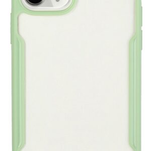 Forcell iPhone 12 mini Shockproof Θήκη Με Πλαίσιο Σιλικόνης Διάφανη - Avocado