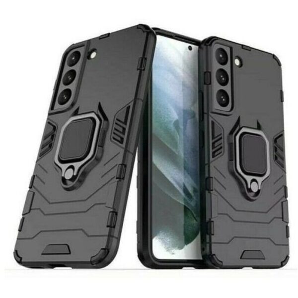 Forcell Samsung Galaxy S22 Plus 5G Shockproof with Magnetic Ring Holder Θήκη Σκληρή - Black