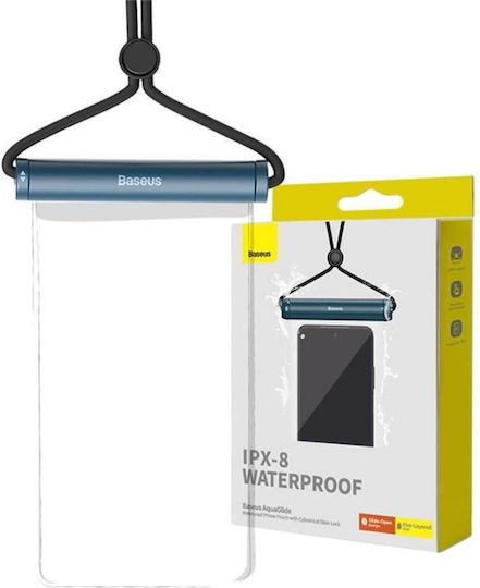 Baseus Αδιάβροχη Θήκη Transparent Waterproof Bag έως 7.2" Μπλε