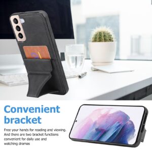 Samsung Galaxy S22 Plus 5G Θήκη Μαύρη Ultra-thin Shockproof Phone Case with Holder Black