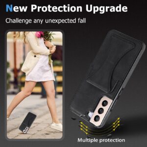 Samsung Galaxy S22 Plus 5G Θήκη Μαύρη Ultra-thin Shockproof Phone Case with Holder Black