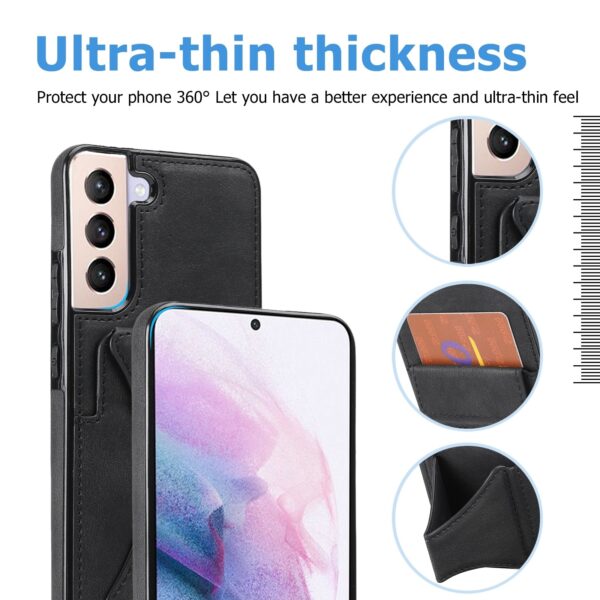 Samsung Galaxy S22 Plus 5G Θήκη Μαύρη Ultra-thin Shockproof Phone Case with Holder Black