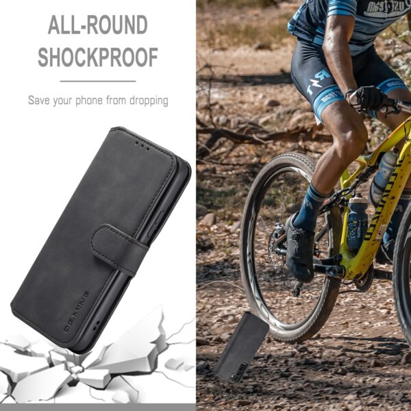 Samsung Galaxy S22 Plus 5G Θήκη Βιβλίο Μαύρο DG.MING Retro Oil Side Horizontal Flip Case Black