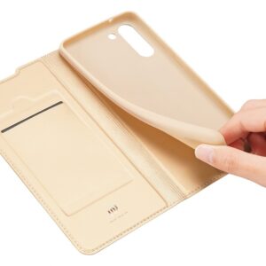 Samsung Galaxy S21 FE 5G Θήκη Βιβλίο Χρυσό Dux Ducis Skin Pro Book Case Gold