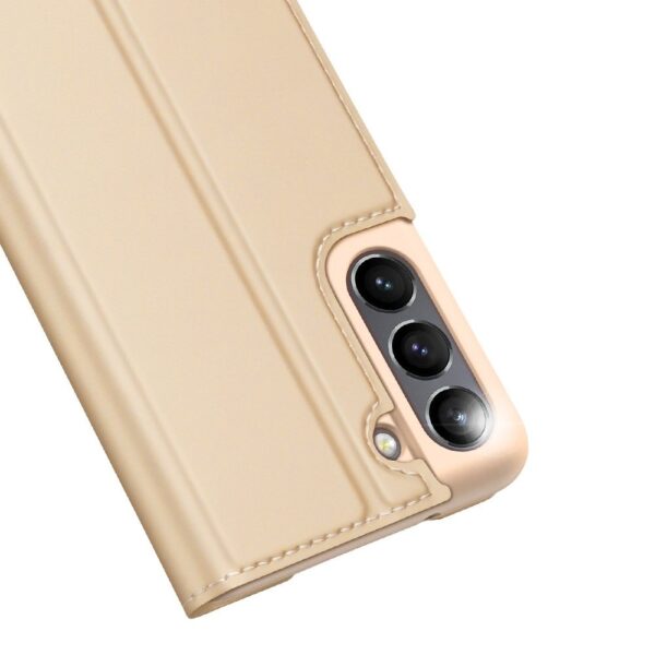 Samsung Galaxy S21 FE 5G Θήκη Βιβλίο Χρυσό Dux Ducis Skin Pro Book Case Gold