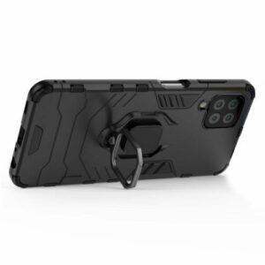 Samsung Galaxy S22 Plus 5G Σκληρή Θήκη Μαύρη Με Σταντ Shockproof PC + TPU Phone Case with Magnetic Ring Holder Black