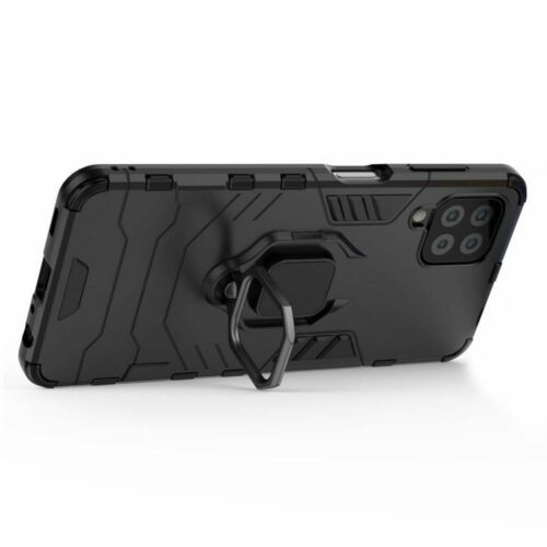 Samsung Galaxy S22 Plus 5G Σκληρή Θήκη Μαύρη Με Σταντ Shockproof PC + TPU Phone Case with Magnetic Ring Holder Black
