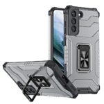 Samsung Galaxy S22 Plus 5G Σκληρή Θήκη Μαύρη Με Σταντ Crystal Ring Case Kickstand Tough Rugged Cover Black