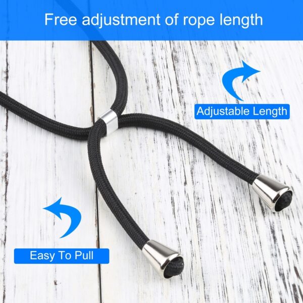 iPhone 13 Θήκη με Λουράκι Four-corner Shockproof Transparent TPU Protective Case with Lanyard Black